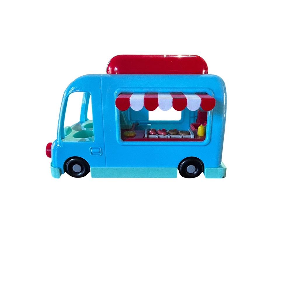 Food Truck Toy Kids Pretend Play Kitchen Grill Hot‎ Dog Burger Van Blue Red